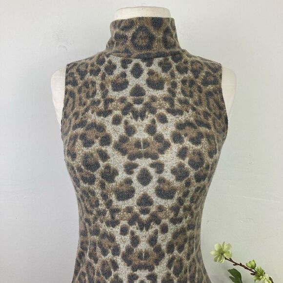 ANTISTAR dress | Leopard Print | Body Con | size small | soft fuzzy - Picture 3 of 11